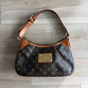 Louis Vuitton Brown and Gold Monogram Hobo Bag